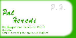 pal heredi business card